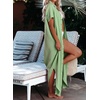 Dokotoo Womens Long Cardigans Swimsuit Cover Ups Summer Beach Dress(Green)