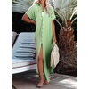 Dokotoo Womens Long Cardigans Swimsuit Cover Ups Summer Beach Dress(Green)