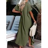 Dokotoo Womens Long Cardigans Swimsuit Cover Ups Summer Beach Dress(Moss Green)