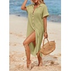 Dokotoo Womens Long Cardigans Swimsuit Cover Ups Summer Beach Dress(Pear Green)