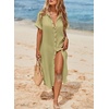 Dokotoo Womens Long Cardigans Swimsuit Cover Ups Summer Beach Dress(Pear Green)