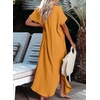Dokotoo Womens Long Cardigans Swimsuit Cover Ups Summer Beach Dress(Vitality Orange)