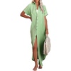 Dokotoo Womens Long Cardigans Swimsuit Cover Ups Summer Beach Dress(Green)