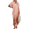 Dokotoo Womens Long Cardigans Swimsuit Cover Ups Summer Beach Dress(Pink 3)